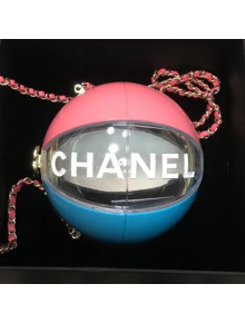 Chanel Beach Ball Minaudiere Soulder Bag AS0662 Pink/White/Turquoise 2019