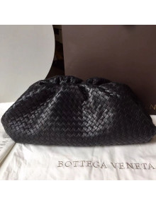 Bottega Veneta LargeThe Pouch Clutch in Woven Leather Black 2019