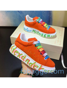 Alexander McQueen Velvet Graffiti Sneakers 10 2020 (For Women and Men)