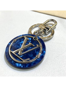 Louis Vuitton LV Token Round Bag Charm and Key Holder Blue 2021