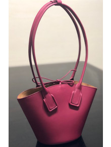 Bottega Veneta Small Basket Tote in Smooth Calfskin Pink 2019