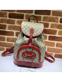 Gucci Horsebit 1955 GG Canvas Backpack ‎620849 Red 2020