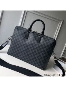Louis Vuitton Briefcase in Damier Canvas N48224 Black 2021