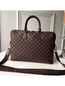 Louis Vuitton Briefcase in Damier Canvas N42242 Brown 2021