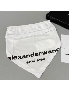 Alexander Wang Logo Cotton Mask White 2021