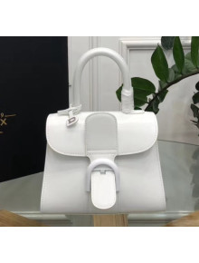 Delvaux Brillant Mini Top Handle Bag in Box Calf Leather White 2020