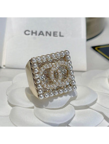 Chanel Pearl Crystal Ring 2021 110861