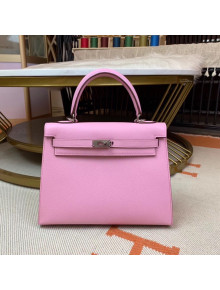 Hermes Kelly 25cm Original Epsom Leather Bag Pink