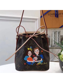 Louis Vuitton Family Nano Noe Monogram Coated Canvas Bag 2018
