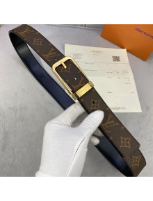Louis Vuitton Belt 34mm with Framed Buckle Monogram Canvas/Gold 2020