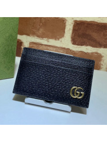 Gucci GG Marmont Card Case Wallet 657588 Black/Gold 2021