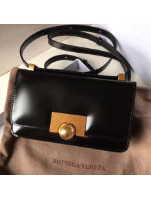 Bottega Veneta Mini Smooth Calfskin BV Classic Ronde Shoulder Bag Black 2019