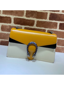 Gucci Dionysus Leather Small Shoulder Bag 400249 Orange/White 2021 