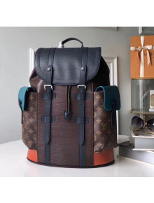 Louis Vuitton Epi Leather and Monogram Canvas Christopher PM Backpack Brown M51458