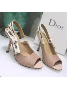 Dior J'Adior Technical Fabric Heeled Sandal 9.5cm Heel Nude 2020