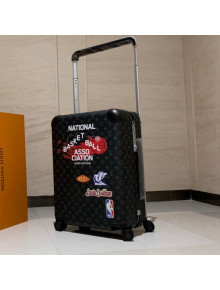 Louis Vuitton LVxNBA Horizon 55 Luggage Travel Bag in Monogram Eclipse Canvas 2021