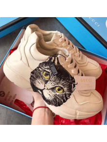 Gucci Rhyton Sneakers with Mystic Cat 583337 2019(For Women and Men)