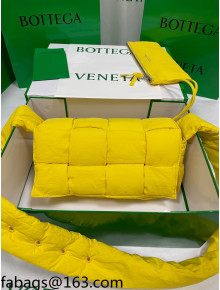 Bottega Veneta Padded Tech Cassette Crossbody Bag 628951 Yellow 2021 