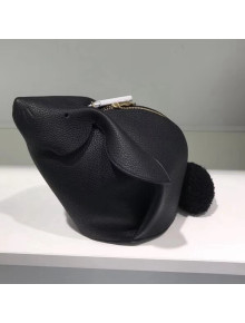 Loewe Bunny Mini Bag in Grained Calf Leather Black