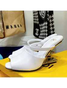 Fendi First Calfskin High-Heel Sandals 8cm White 2021