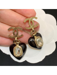 Chanel Love earrings Black 2021 110881