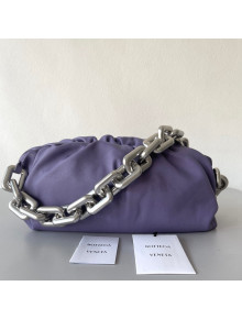 Bottega Veneta The Chain Pouch Bag with Square Ring Chain Strap Lavender Purple 2021