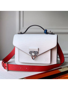 Louis Vuitton Neo Monceau Bag in Epi Leather M55392 White/Red/Blue 2021