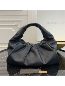 Bottega Veneta Large BV Jodie Leather Hobo Bag Black 2020