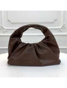 Bottega Veneta Large BV Jodie Leather Hobo Bag Burgundy 2020