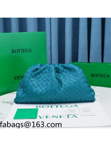 Bottega Veneta The Large Pouch Clutch in Woven Lambskin Blaster Blue 2021 20