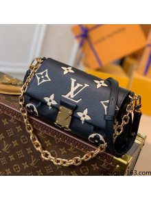Louis Vuitton Favorite Shoulder Bag in Monogram Empreinte Leather M45859 Black 2021