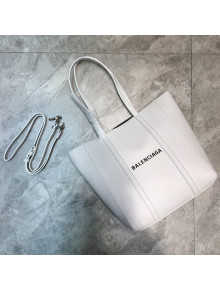 Balenciaga Everyday XS Small Tote Bag in White Grained Calfskin 2022 
