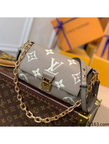 Louis Vuitton Favorite Shoulder Bag in Monogram Empreinte Leather M45836 Grey 2021