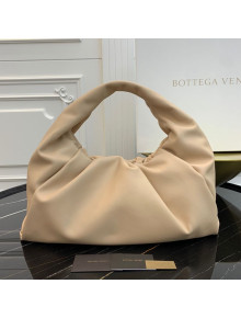 Bottega Veneta Large BV Jodie Leather Hobo Bag Nude 2020