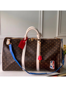 Louis Vuitton LV x NBA Basketball Keepall Bag in Monogram Canvas M45587 Coffee Brown 2020