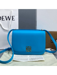 Loewe Small Goya bag in silk calfskin Cyan Blue 2021