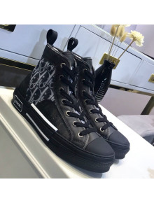 Dior Technical Oblique High-Top Sneakers Black 2019(For Women and Men)