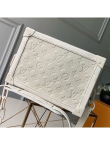 Louis Vuitton Monogram Empreinte Leather Soft Trunk Case Shoulder Bag M53287 White 2019