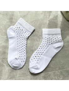 Dior Mesh Short Socks White Snow 2020
