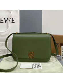 Loewe Small Goya bag in silk calfskin Avocado Green 2021