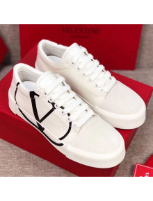 Valentino VLogo Canvas Sneakers White 2019