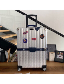 Fendi x Rimowa FF Silver Luggage Blue Band 20/26/29 inches 2019