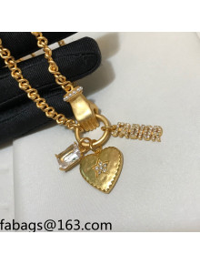 Dior Love Necklace Gold 2021 110916