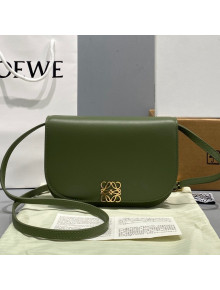 Loewe Goya Accordion/Mini Bag in Silk Calfskin Avocado Green 2021