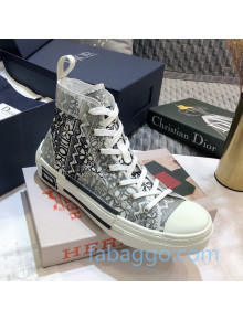 Dior x Shawn B23 High-top Sneakers in Embroidered Canvas 04 2020 (For Women and Men)