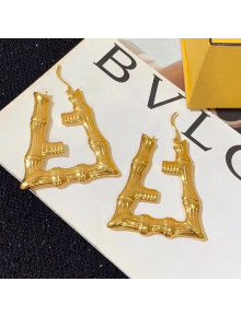 Fendi Prints On Earrings Gold 2019