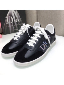 Dior Homme B01 Calfskin Suede Sneakers Black 2021 04
