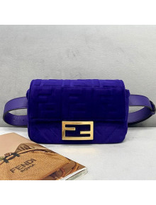 Fendi Baguette Velvet Belt Bag Purple 2021