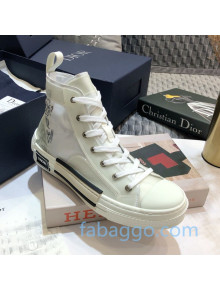 Dior x Danile Arsham B23 High-top Sneakers in White Canvas 08 2020 (For Women and Men)