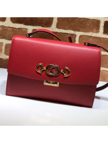 Gucci Zumi Smooth Leather Small Shoulder Bag 576388 Red 2019